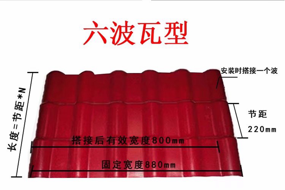 ASA resin tile